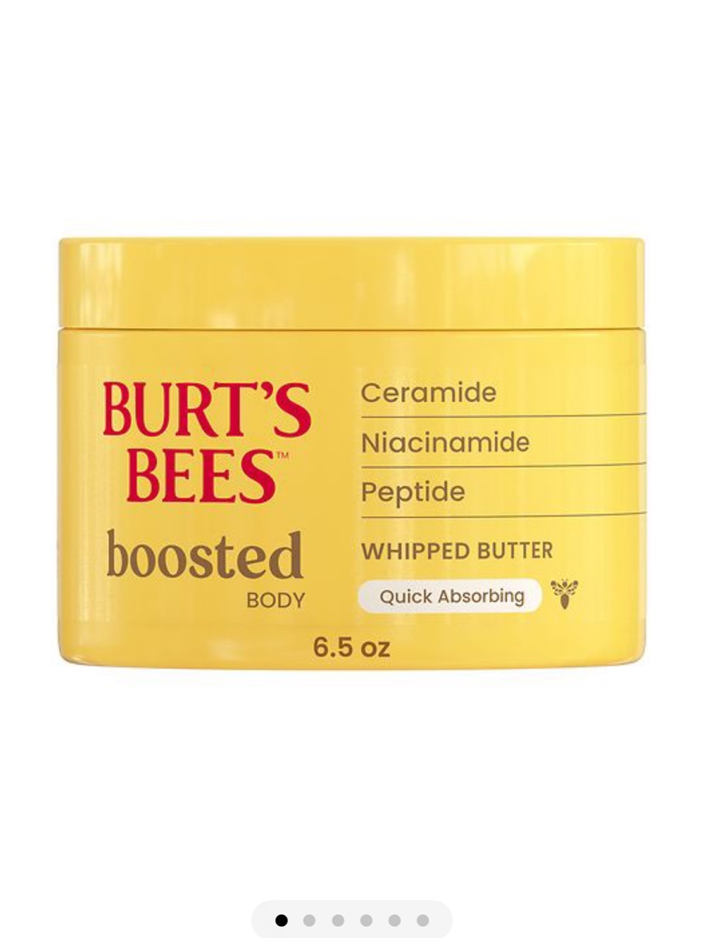 2- Burt's Bees Boosted Whipped Butter Body Cream